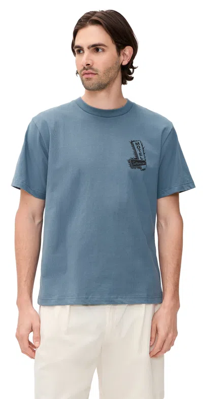 Service Works Motel Tee Slate In Blue