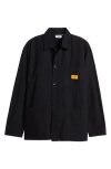 Service Works Organic Cotton Corduroy Button-up Chore Coat In Black