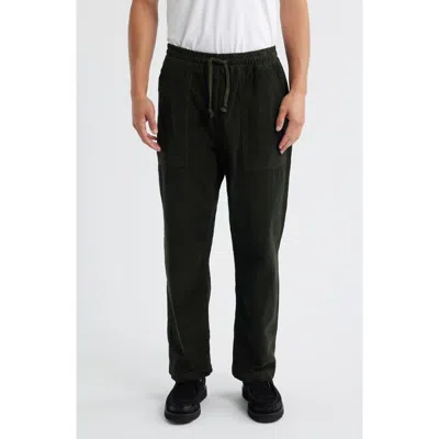 Service Works Organic Cotton Corduroy Drawstring Chef Pants In Black