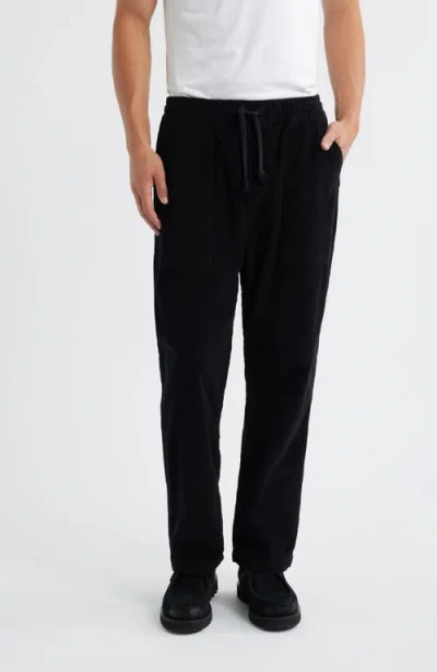 Service Works Organic Cotton Corduroy Drawstring Chef Pants In Black
