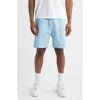 Service Works Organic Cotton Poplin Drawstring Chef Shorts In Blue