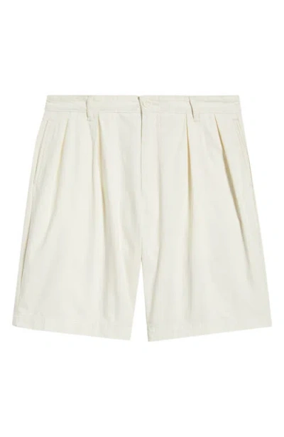 Service Works Part Timer Organic Cotton Twill Shorts In White