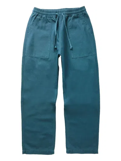 Service Works Patch-pocket Drawstring Trousers In Blue
