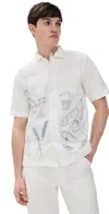 Service Works Picnic Embroidery Shirt In Off White