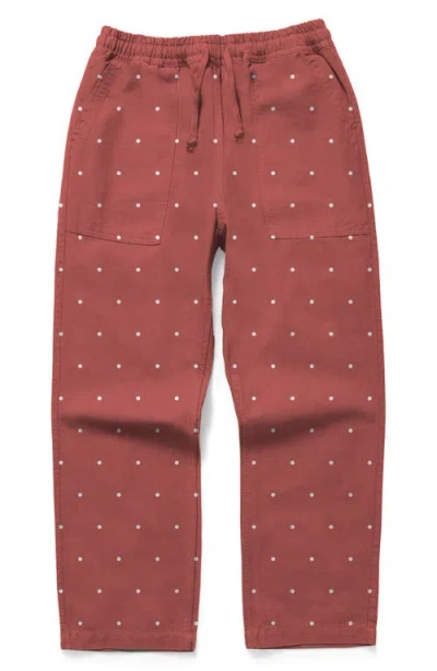 Service Works Polka Dot Cotton Canvas Drawstring Chef Pants In Multi