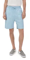 Service Works Poplin Chef Shorts 7.75 Powder In Blue