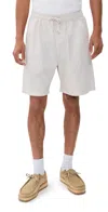 Service Works Poplin Chef Shorts Salt In White