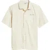 Service Works Script Embroidered Organic Cotton Camp Shirt
