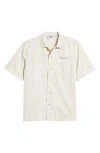 Service Works Script Embroidered Organic Cotton Camp Shirt
