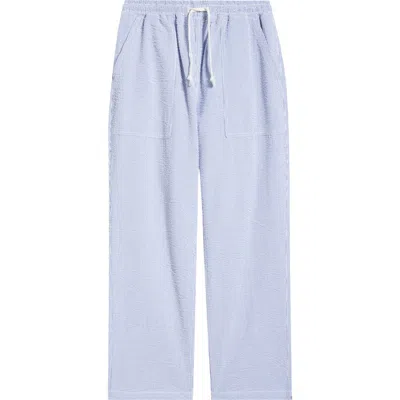 Service Works Seersucker Drawstring Chef Pants In Purple