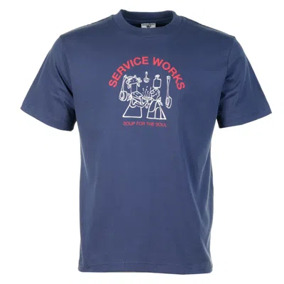 Service Works Soup For Soul Tee Navy In Blue