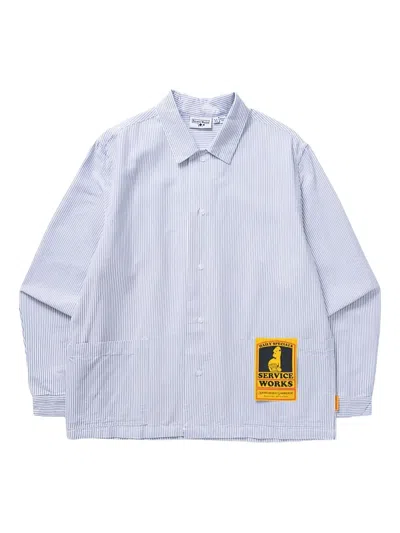 Service Works Striped Shirt In Blue