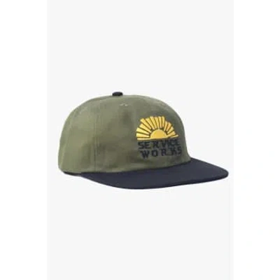 Service Works Sunny Side Up Cap In Green