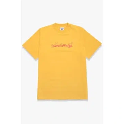 Service Works T-shirt Chase Gold In Yellow