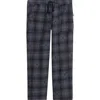 Service Works Thistle Plaid Organic Cotton Drawstring Chef Pants In Black