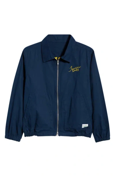 Service Works Twill Work Jacket In Blue