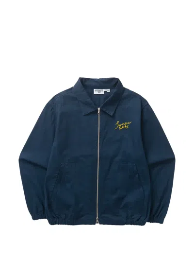Service Works Twill Zip Jacket In Blue