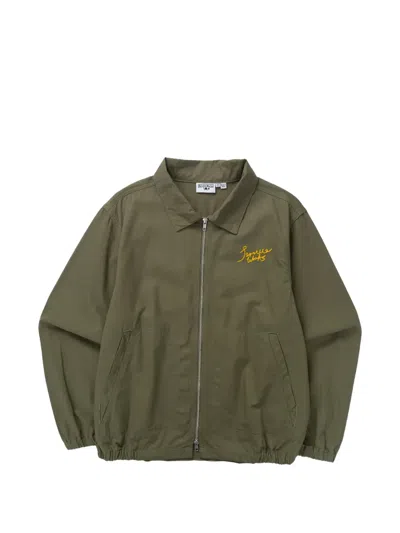 Service Works Twill Zip Jacket In Green