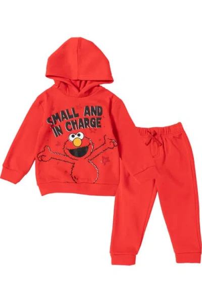 Sesame Street Kids' ® 2-piece Fleece Hoodie And Pants Set In Elmo Red