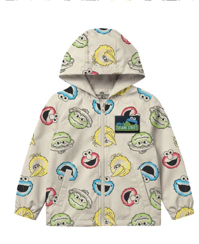 Sesame Street Babies' Boys' Toddler 2t-5t Printed Hooded Windbreaker Jacket In Multi