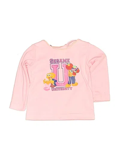 Pre-owned Sesame Street By Nicole Miller Babies' Long Sleeve T-shirt In Pink