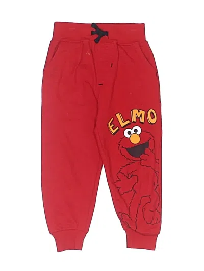 Pre-owned Sesame Street Kids' Casual Pants In Red