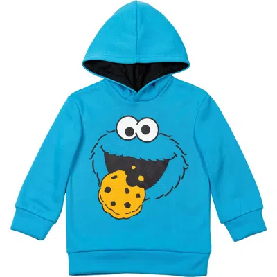 Sesame Street Babies' ® Fleece Pullover Hoodie In Cookie Monster Blue