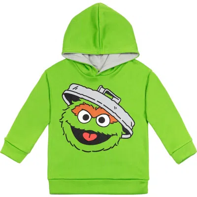 Sesame Street Babies' ® Fleece Pullover Hoodie In Oscar Green