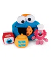 Sesame Street Official Cookie Monster Gonger Premium Plush Sensory Toys Playset In No Color