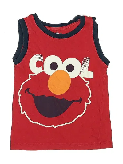 Pre-owned Sesame Street Kids' Sleeveless T-shirt In Red