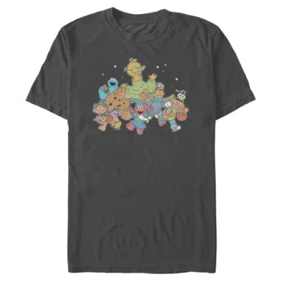 Sesame Street Trick Or Treat With Elmo And His Friends Graphic T-shirt In Black