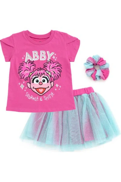 Sesame Street Babies' ® T-shirt And Tutu Skirt Set In Abby Cadabby Pink