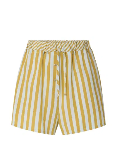 Sessun Agde Striped Shorts In Multi
