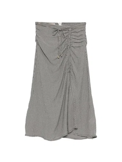 Sessun 알레타 깅엄 미디 스커트 In Gray