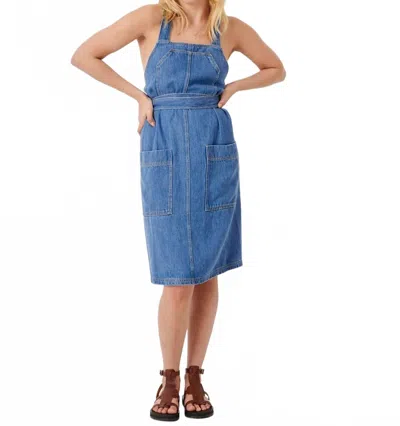 Sessun Bella Mano Mini Dress In Denim In Blue