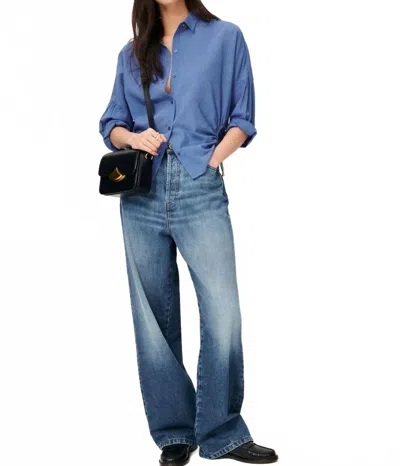 Sessun Botalia Cut Out Shirt In Blue
