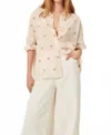 Sessun Botenzo Long Sleeve Shirt In Beige In Neutral