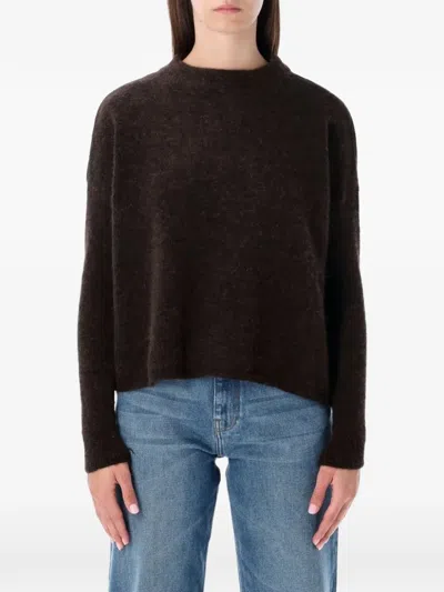 Sessun Brushed-knit Jumper In Brown