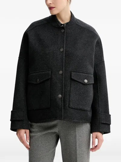 Sessun Button-fastening Jacket In Black