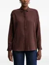 Sessun Button-up Shirt In Brown