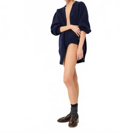 Sessun Cardy V-neck Cardigan In Blublack In Multi