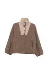 Sessun Contrast-panel Press-stud Jacket In Brown