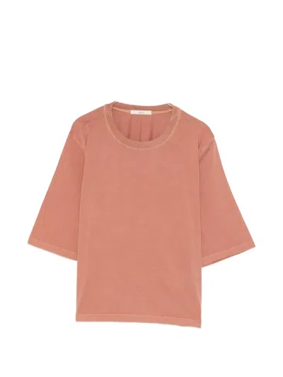 Sessun Crew-neck T-shirt In Brown