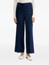 Sessun Cropped Flared Trousers In Blue