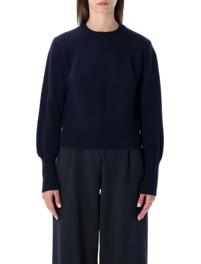Sessun Cropped Jumper In Stocking Stitch Knit