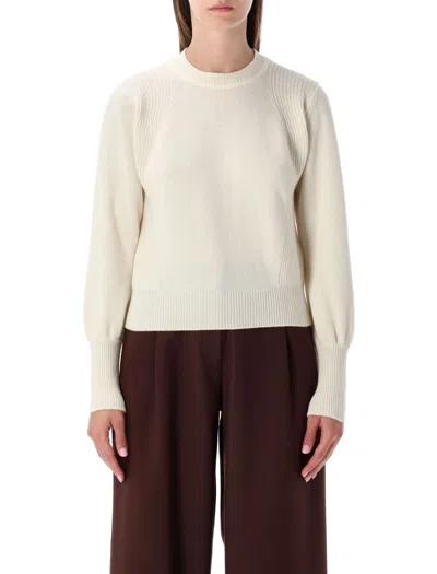 SESSUN SESSUN CROPPED JUMPER IN STOCKING STITCH KNIT