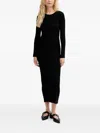 Sessun Cut-out Midi Dress In Black
