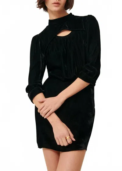 Sessun Dancing Dress In Black Velvet