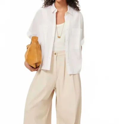 Sessun Dellord Top In Optical White