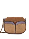 Sessun Devine Woven-panel Leather Shoulder Bag In Multi